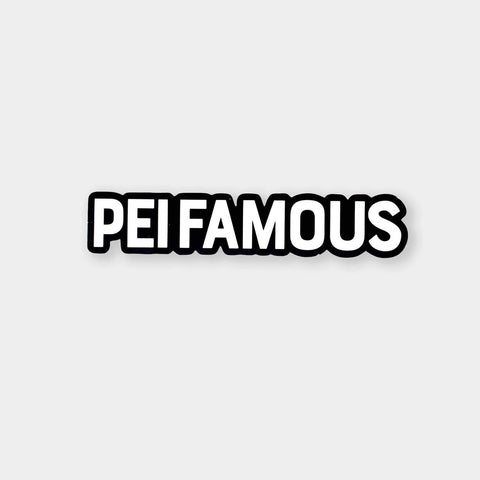 PEI Famous Sticker